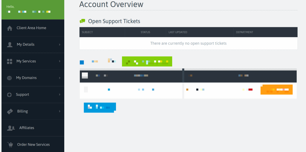 ScalaHosting dashboard